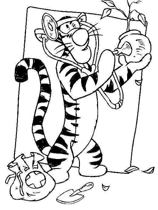 Kids-n-fun.com | 30 coloring pages of Winnie the Pooh and Tigger